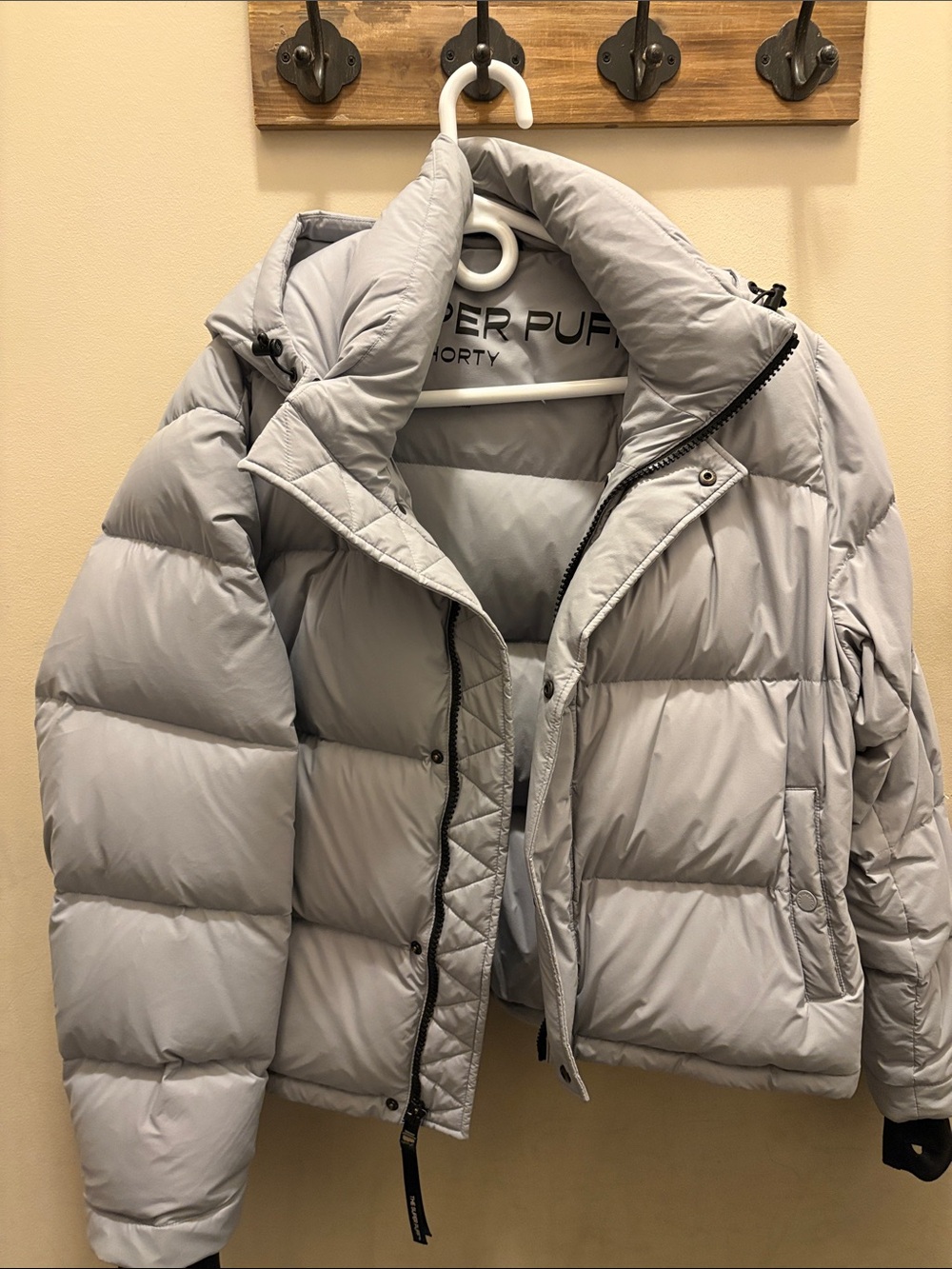 Superdry Gray Puffer Jacket Like New